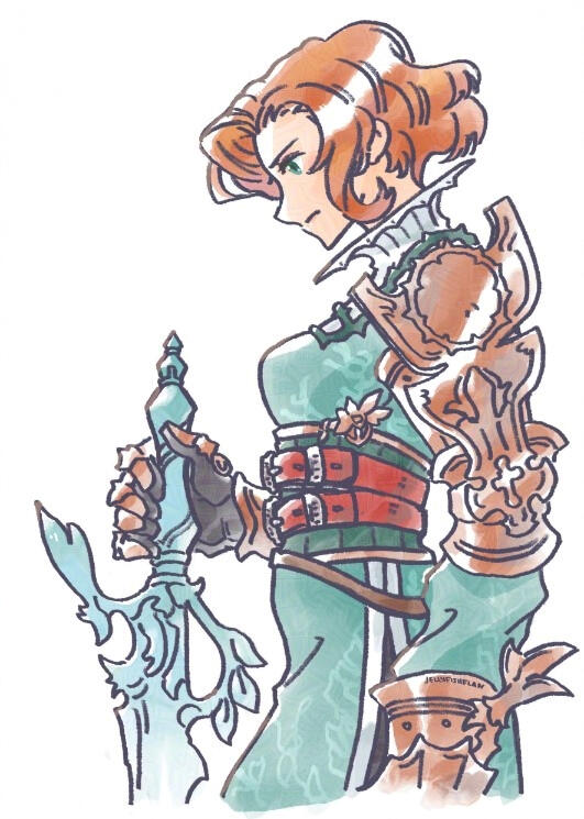 Frimelda Lotice Drawing of Frimelda Lotice from Final Fantasy Tactics Advance 2.